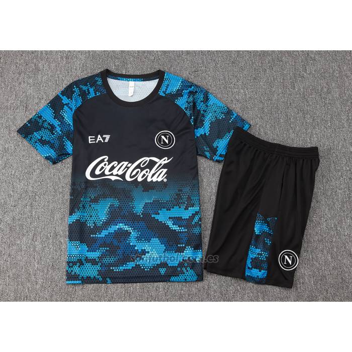 Chandal del Napoli Manga Corta 2024-2025 Azul - Pantalon Corto